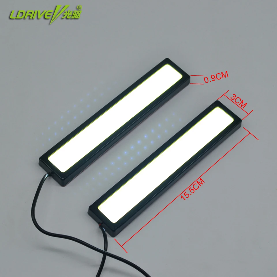 Ходовой товар 100% водонепроницаемые светодиодные дневные ходовые огни COB 2 шт./лот