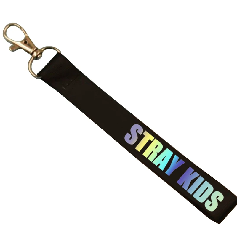Straykids телефон подвесной ремень лазерный ремень-лента телефон подвесной ремень письмо брелок с принтом аксессуары для мужчин и женщин