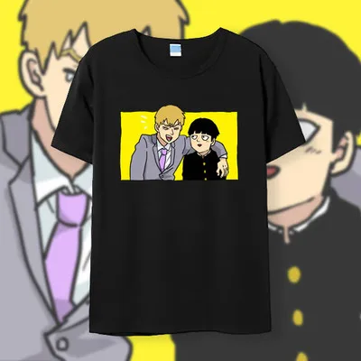 Аниме Mob Psycho (милый чудак 100 косплей футболка Летняя мужская из хлопка с короткими