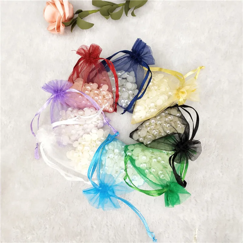 50 шт органзы отвесный марлевый Элемент Ювелирные Сумки Упаковка органза сумки