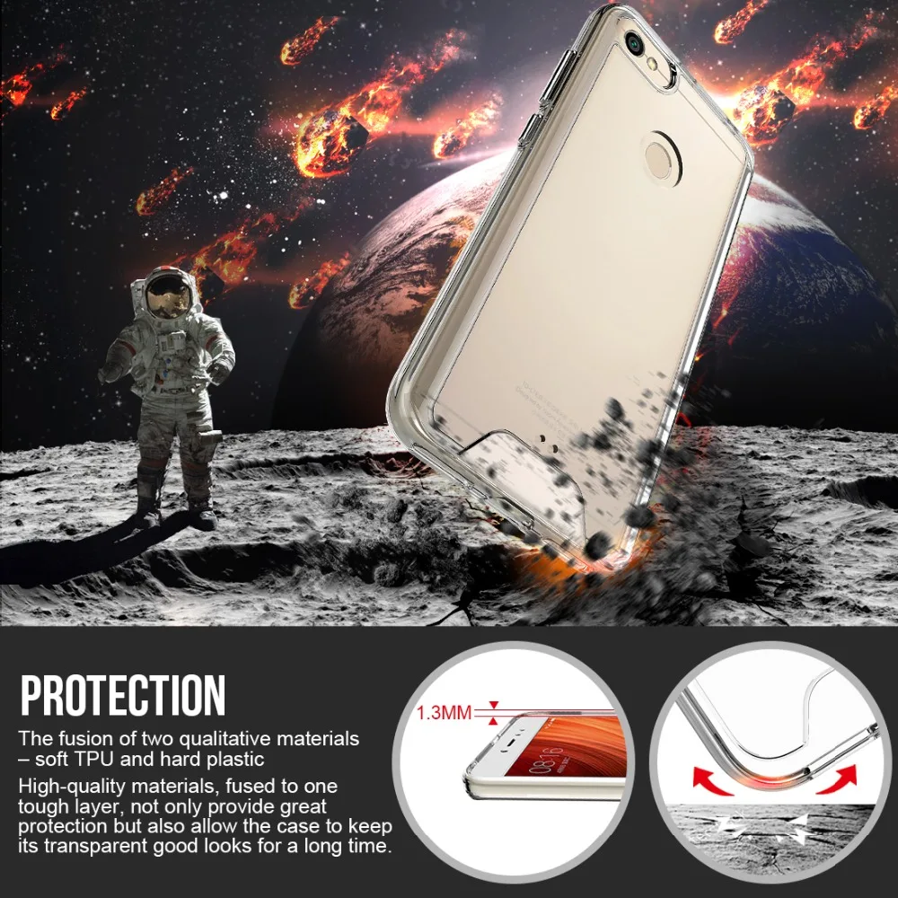 Прозрачный чехол VIAERSON Space из ТПУ для Xiaomi Redmi Note5A Prime Mi5X MiA1 5 5plus Note5 Pro|Бамперы| |