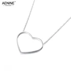 AENINE, классические полые ожерелья с кулоном в виде сердца, ювелирные изделия, колье из титановой стали, ожерелье на День святого Валентина, Colare AN17053