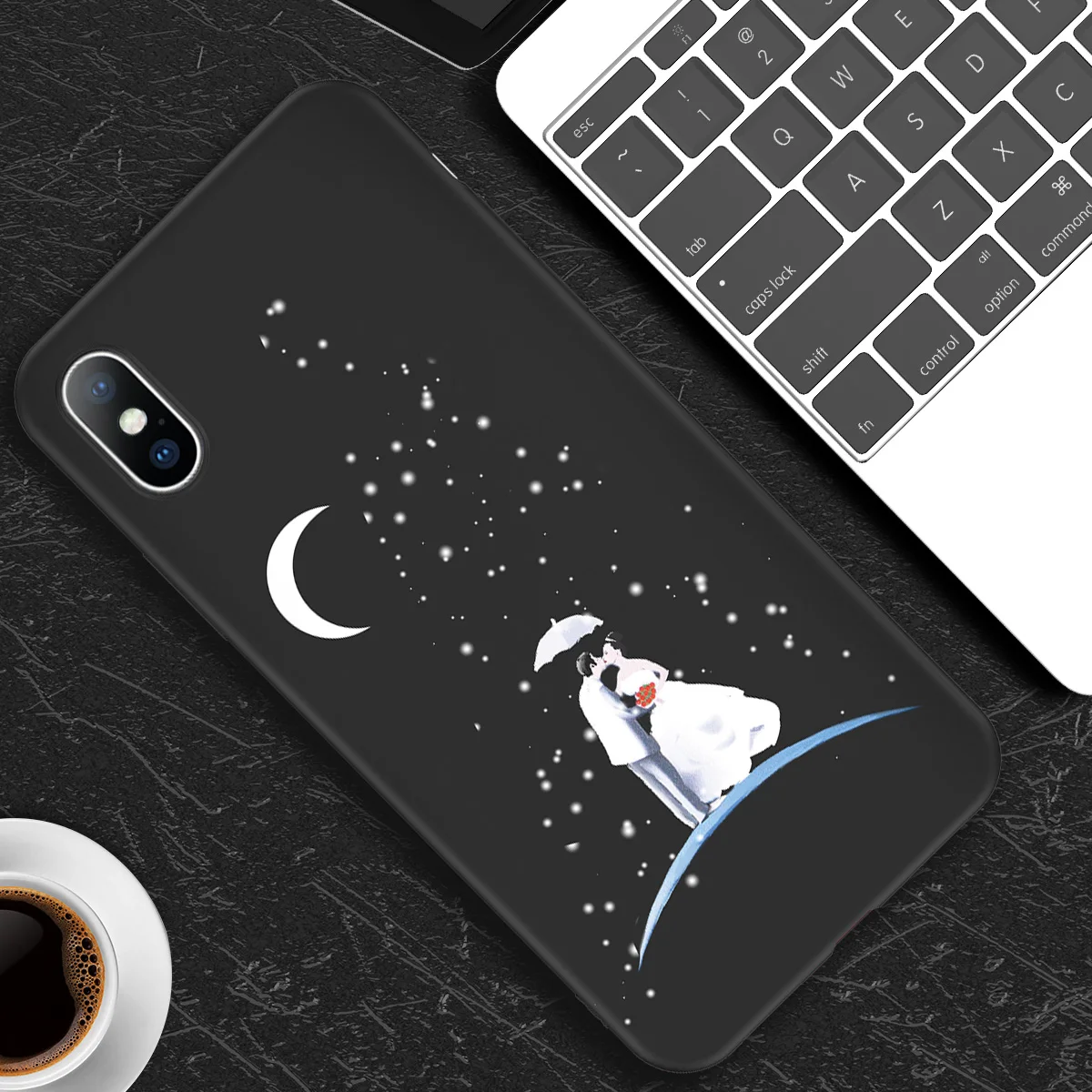 3446 Силиконовый чехол Lovebay для iPhone 6, 6 s, 7, 8 Plus, X, XR, XS, Max, 5S, SE, мягкий чехол для телефона, луна, звезды, планета, задняя крышка, чехол для iPhone X - Цвет: 3446