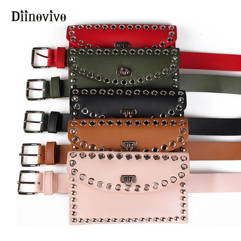 DIINOVIVO новая простая Брендовая женская поясная сумка модная Минималистичная