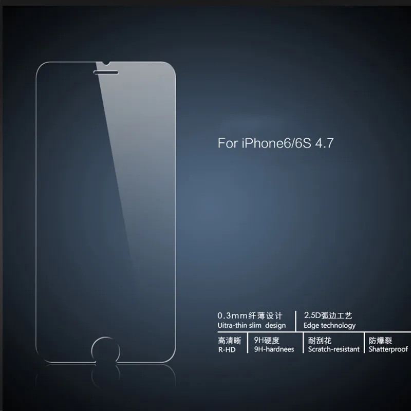 Высококачественная ультратонкая Защитная пленка 2.5D для iphone X 6 6s 7 8 PLUS из