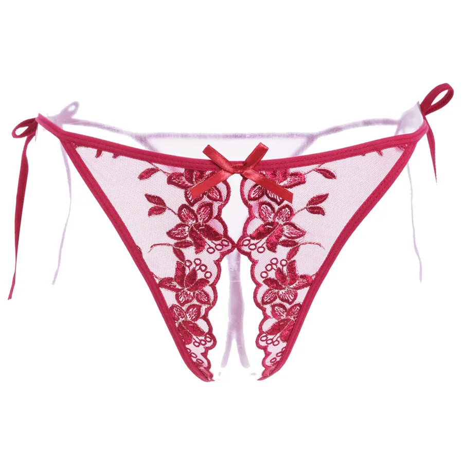 Эротическое белье с открытой промежностью кружевной вышивкой Соблазнительные