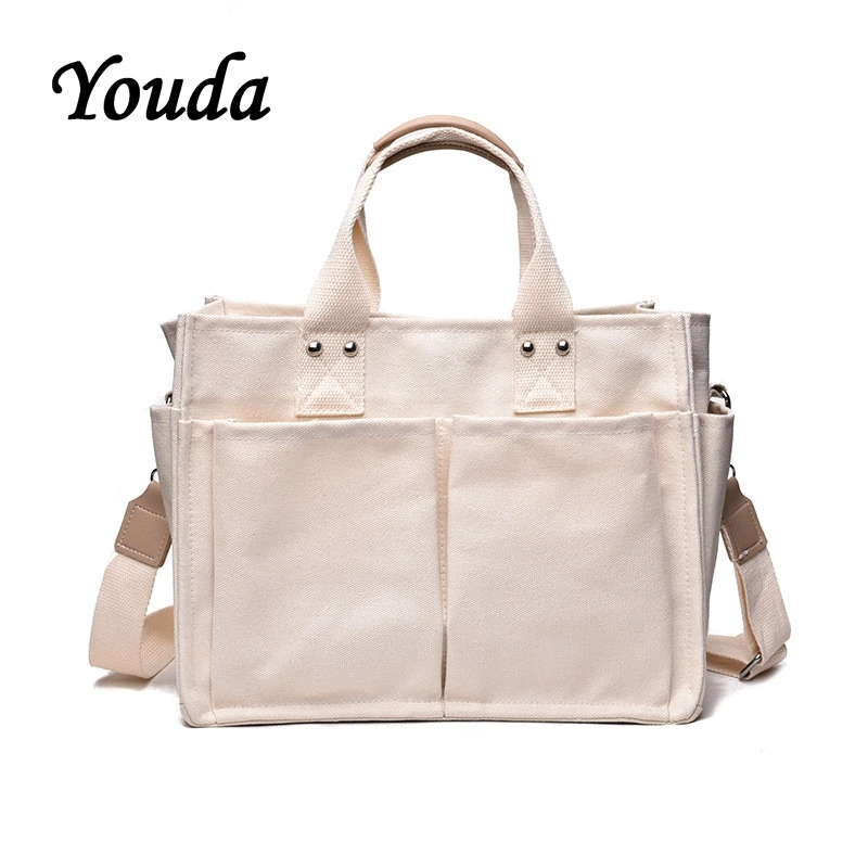 Youda большие емкости повседневные парусиновые сумки практичная сумка через плечо