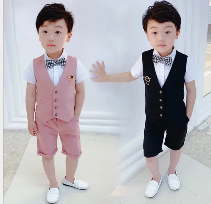 90-140cm height new 2019 summer fashion style boys clothing set kids handsome clothes sets |
