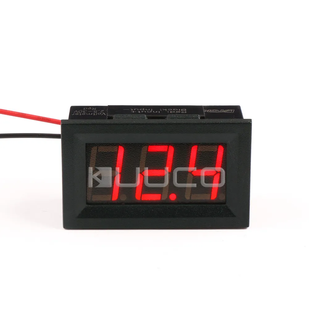 

5 PCS/LOT DC 3V ~ 30V Digital Voltmeter 0.56" Red Led Display Voltage Tester DC 12V 24V Voltmeter