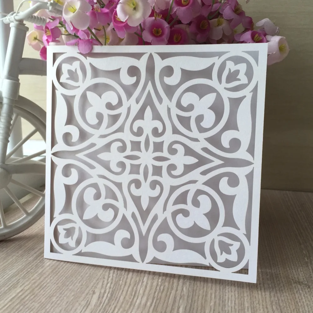 

30pcs Hollow Out Decorative Pattern Business/Party/Birthday Wedding Invitation Card Greeting Card Congratulation Card