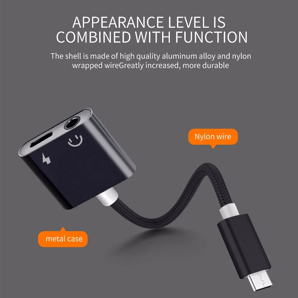 Type-C To 3.5mm Audio Jack Adapter USB C to Headphone Charging Converter Cable For Huawei mate10 P20 Xiaomi M6 6X | Электроника