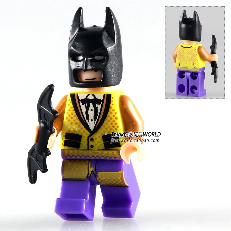 Одна распродажа 2017 Бэтмен фильм желтый костюм супер герои строительные блоки