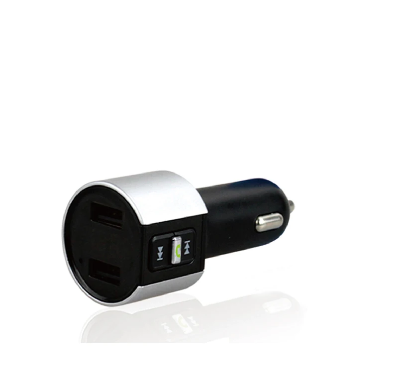 Автомобильный bluetooth Hands-Free телефон fm-передатчик 3.4A автомобильное зарядное