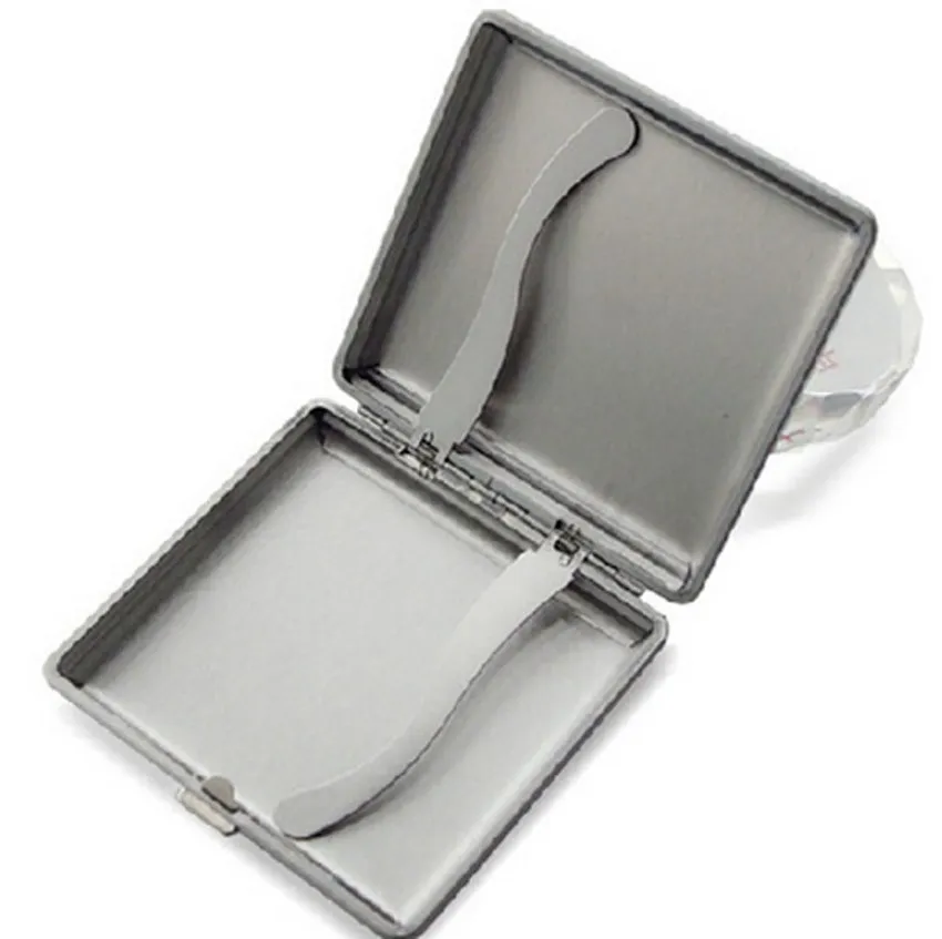 20 алюминиевая металлическая коробка для сигар и сигарет карманный футляр