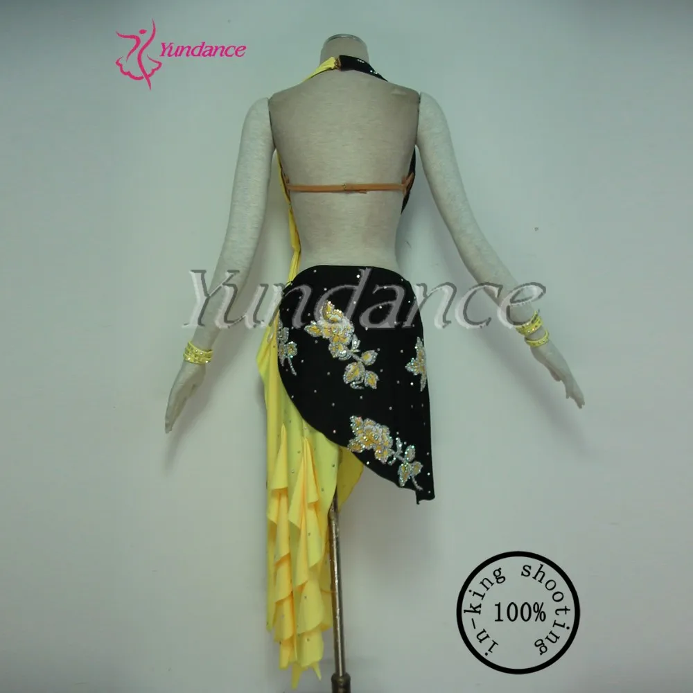 

L-12291 Girls' latin dance dress, competition dance dress, lycra dance wear