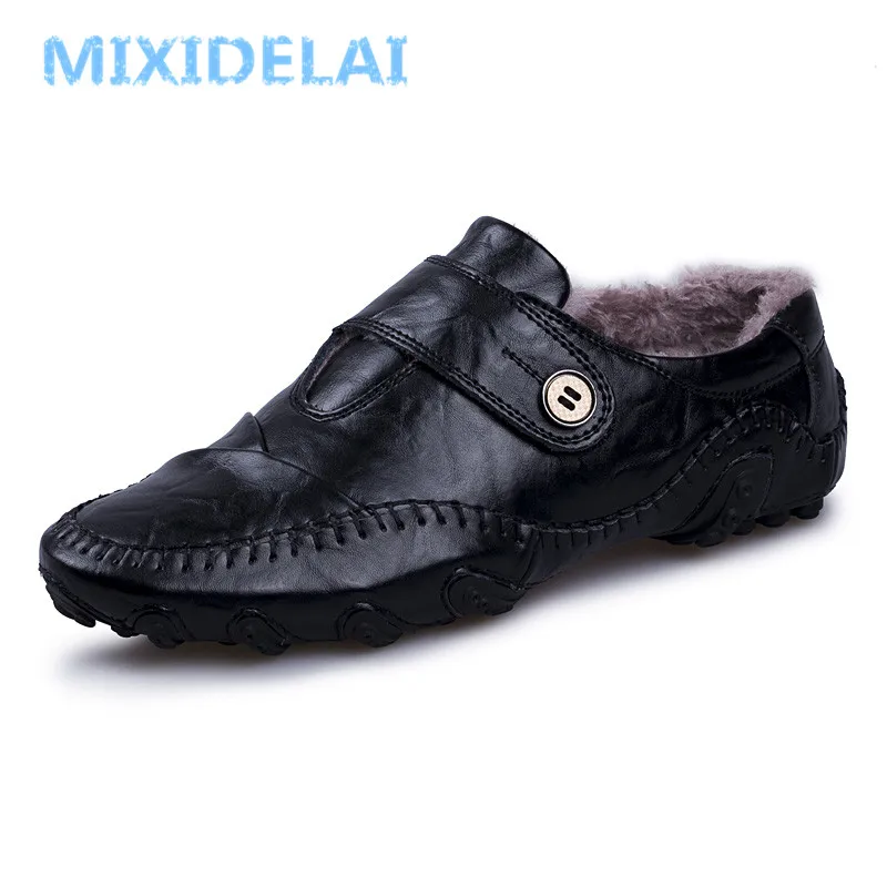 Men's Casual Shoes British Style Moccasins Genuine Leather Flats Zapatos Hombre Loafers Footwear Men Winter&ampSping Chaussures | Обувь