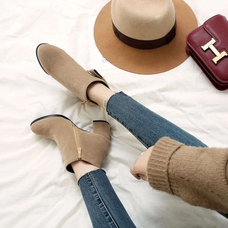 Большие размеры 9 10 11 17 Ботинки Женская обувь Ботильоны для женщин Женские