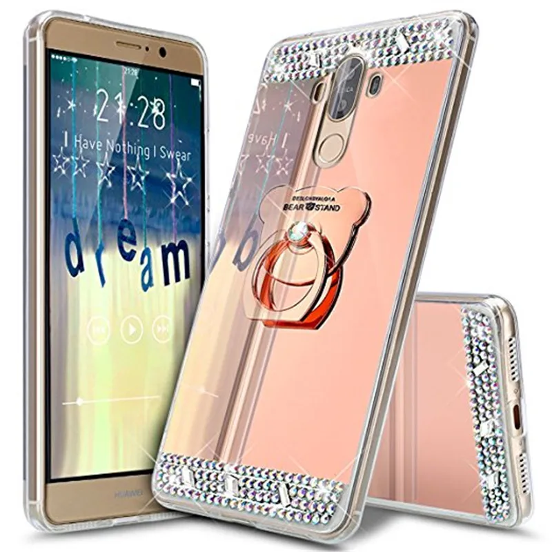 Зеркальный держатель чехол для Huawei mate 10 lite honor p9 mini Y6 Pro 2017 Nova Lite P Smart 7c 7a pro redmi note 7| |