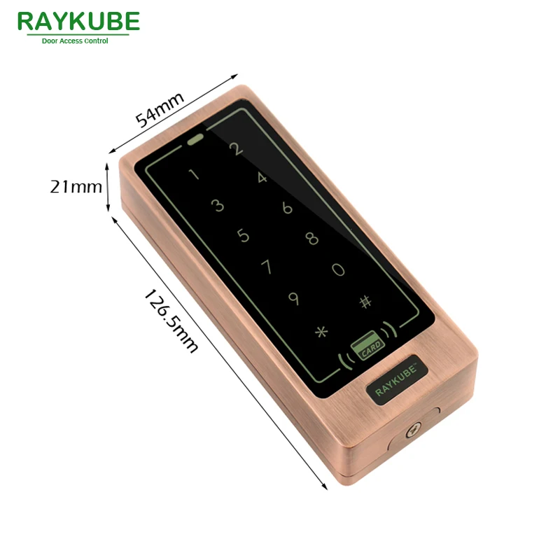 Клавиатура raykcube для контроля доступа RFID 125 кГц металлический корпус сенсорная