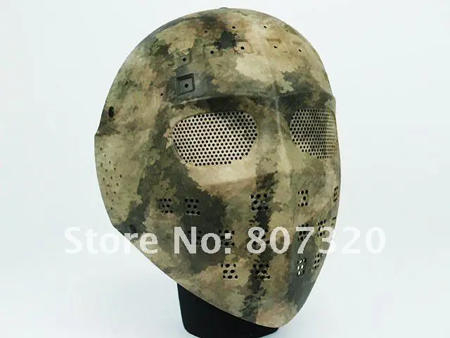 Полный уход за кожей лица Хоккей Тип Airsoft сетчатые очки маска черный A TACS CAMO MARPAT