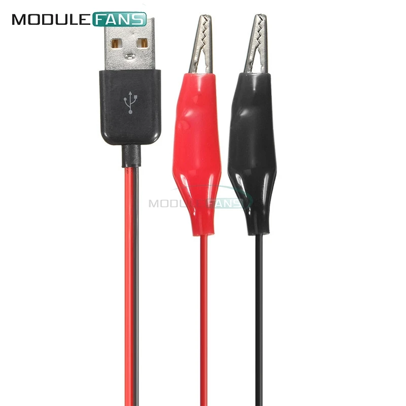 Испытательные зажимы типа крокодил к USB разъему папа кабель адаптера 60 см