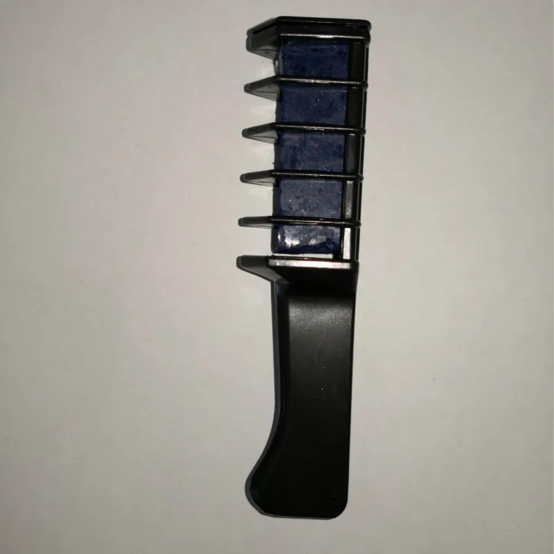 Dark blue BearPaw 10 цветов S женские волосы цветные расчески временные Волосы Мел Цвет расческа краска для волос Личный Салон инструмент для укладки волос Мода для мужчин - Цвет: Dark blue