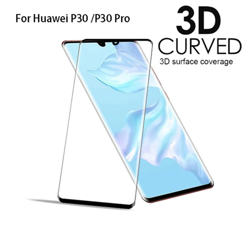3D изогнутое закаленное стекло защитное для huawei P20 P30 lite P20Pro пленка P Smart Plus 2019 |