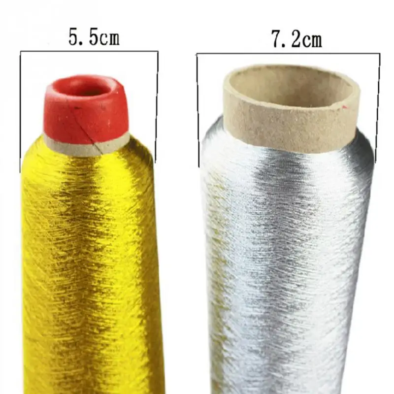 150D вышивка нить для Вязание и шитье нитки вязания хлопок Серебро Золото