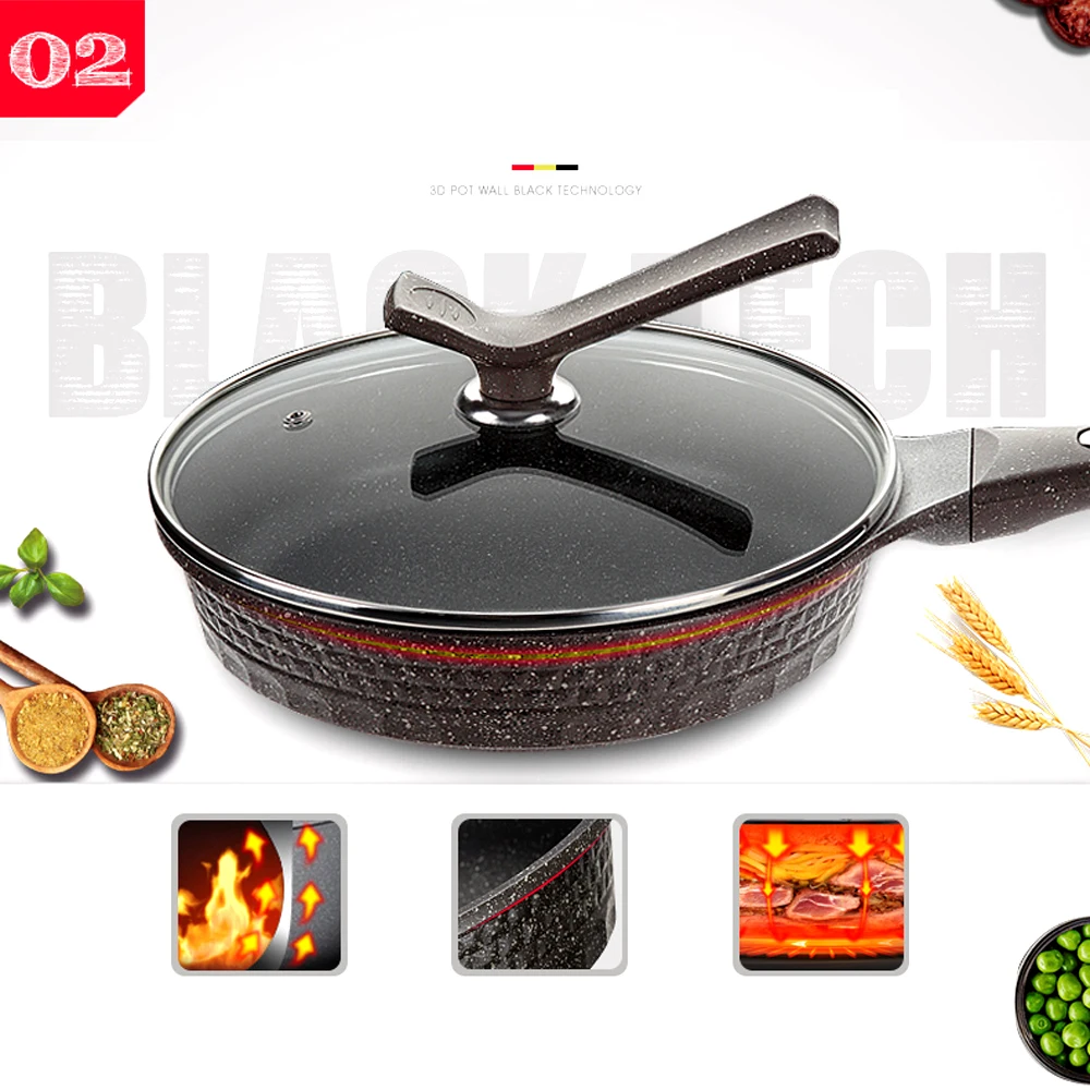 Сковородки 24 26 см антипригарная сковородка для домашней плиты газовая плита