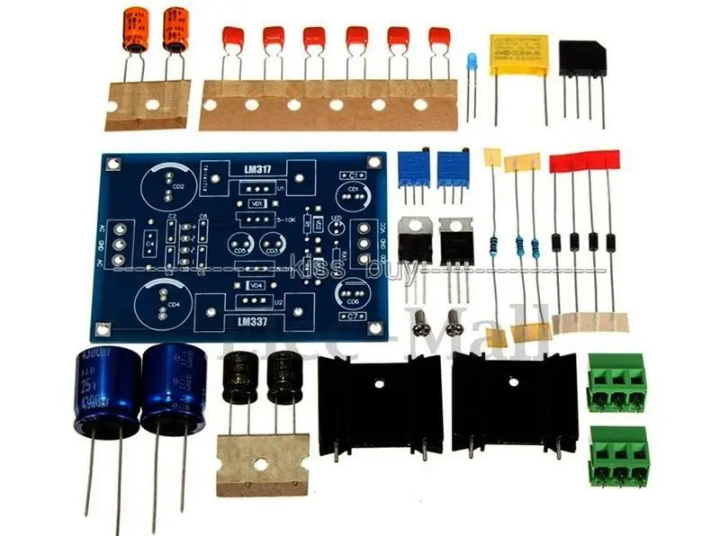 LM317 LM337 Регулируемый фильтрации Питание AC DC Напряжение регулятор PSU DY наборы 12V 24V