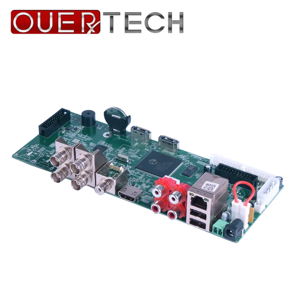 OUERTECH AHD CVI TVI IP CVBS 5 в 1 4CH 4MP 4M N DVR RCA аудио 2 SATA HDD порт ONVIF наблюдения основная