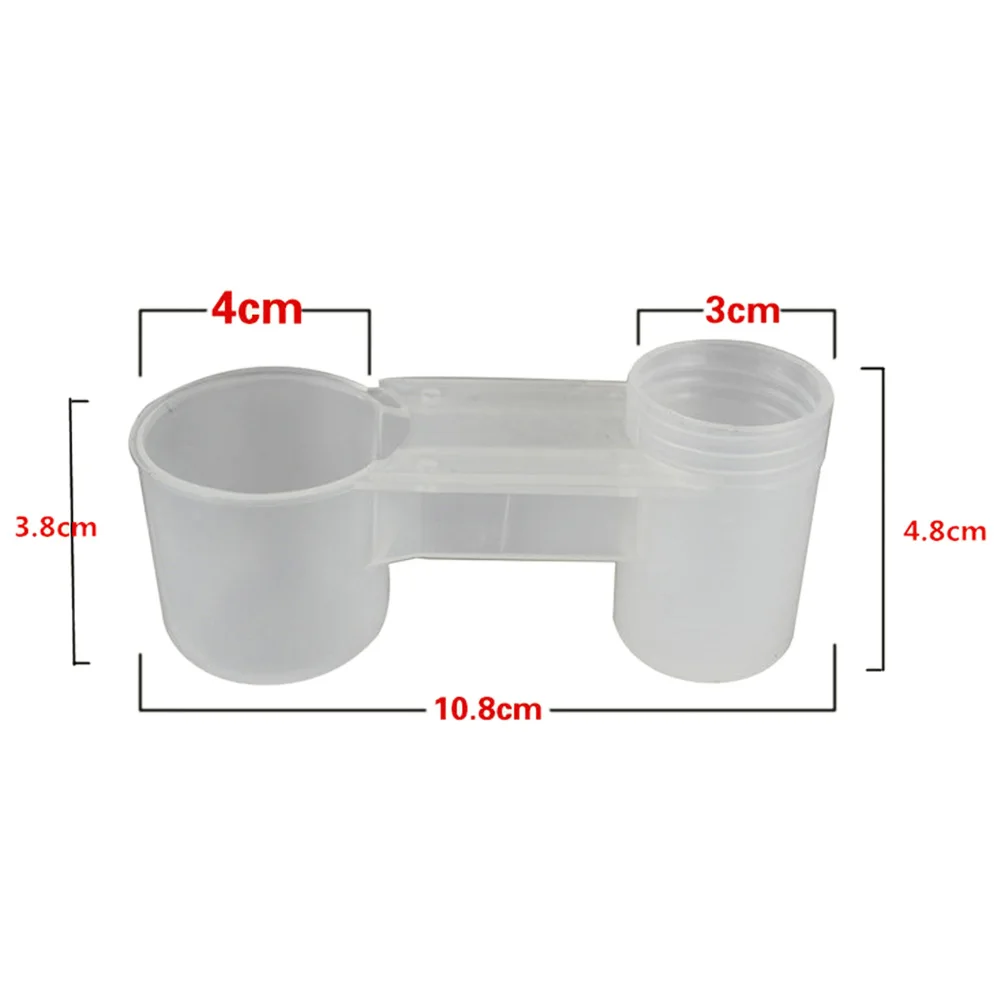 5 шт. портативная пластиковая прозрачная бутылка для воды птица кормушки поилки