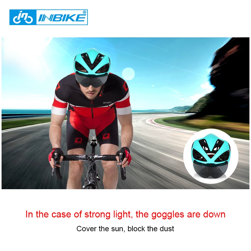 INBIKE, велосипедный шлем, велосипедный шлем, магнитные очки для горной дороги, велосипедные шлемы, солнцезащитные очки, велосипедные очки, 3 линзы, велосипедный шлем