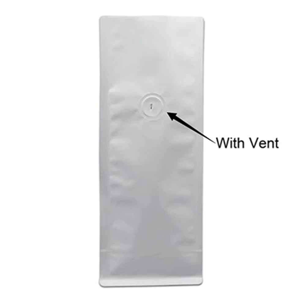 20 шт./лот стоячий матовый черный/белый Майларовый открытый верхний боковой