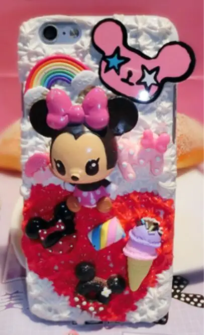 Симпатичные Сейлор Мун 3D Kawaii Decoden взбитые сливки чехол для телефона iPhone 7 Чехол |