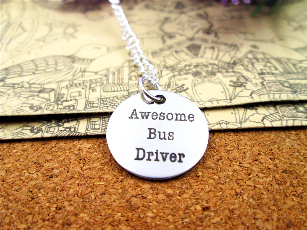 3 шт./лот модное ожерелье из нержавеющей стали с подвеской шикарный автобус