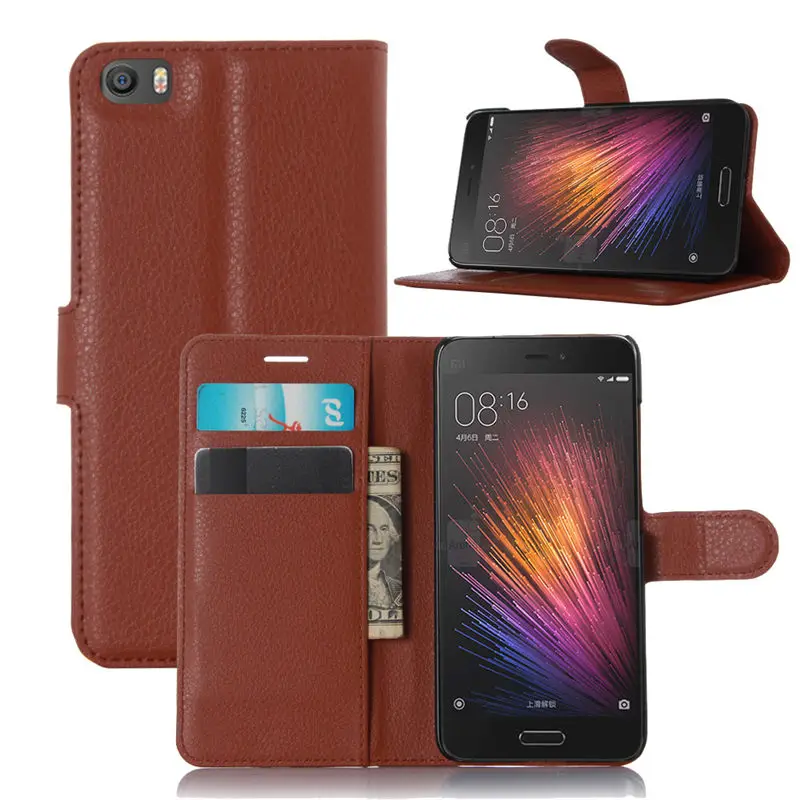 Чехол для Xiaomi Mi5 Prime роскошный кожаный чехол-кошелек телефона Pro чехол с откидной