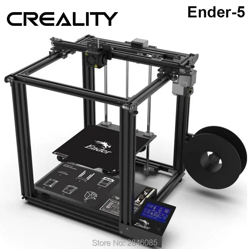 CREALITY 3d принтер Ender 5 двойной оси Y двигатели мягкой магнитной сборки плиты