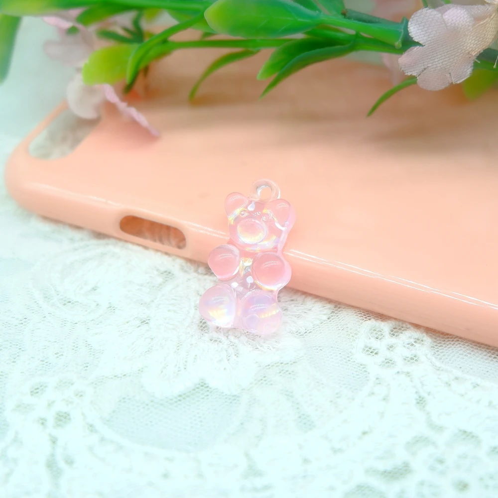 Кавайные мишки конфеты плоские кабошоны из смолы для рукоделия DIY телефона