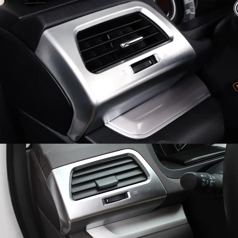 Для Honda CR-V CRV 2012 2013 хромированная приборная панель вентиляционное отверстие крышка отделка рамка литье автомобиля аксессуары для укладки