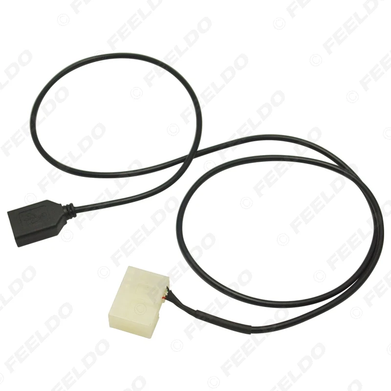 LEEWA автомобильный аудио Женский USB кабель адаптер Разъем для BYD F3/F3R/F6/G3/G3R/G6/L3 CD