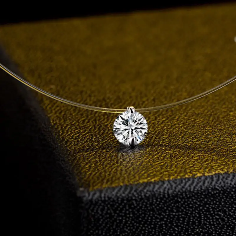 ZRHUA классическое стильное простое круглое ожерелье с кулоном из циркония для