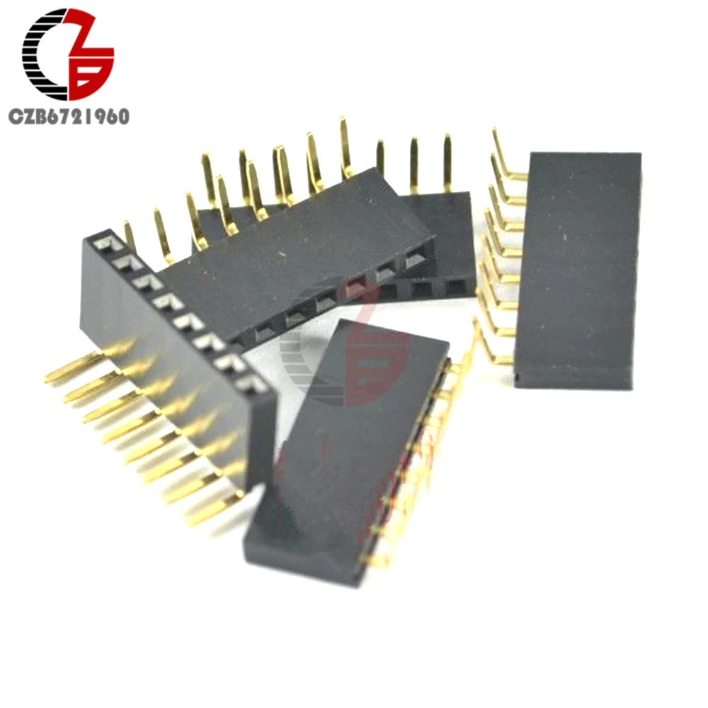 20 шт. Однорядный гнездовой разъем 1x8Pin 2 54 мм|pitch connector|l connector |