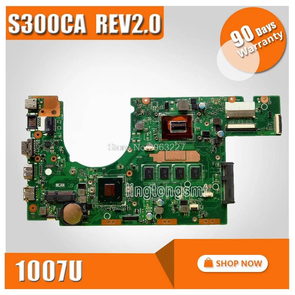 S300CA для For Asus материнская плата ноутбука 1007U REV 2 0 PN: 60NB00Z0 MBD000 100%
