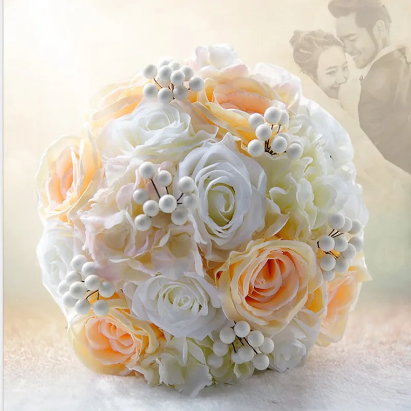 2019 искусственный букет невесты Свадебная лента для подружки с цветами