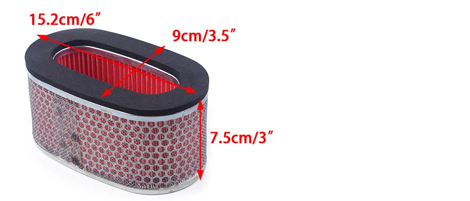 CITALL мотоциклетный воздушный фильтр Впускной очиститель системы 15,2x9x7,5 см для Honda Shadow Aero Phantom Spirit 750 VT750 2011 2012 2013