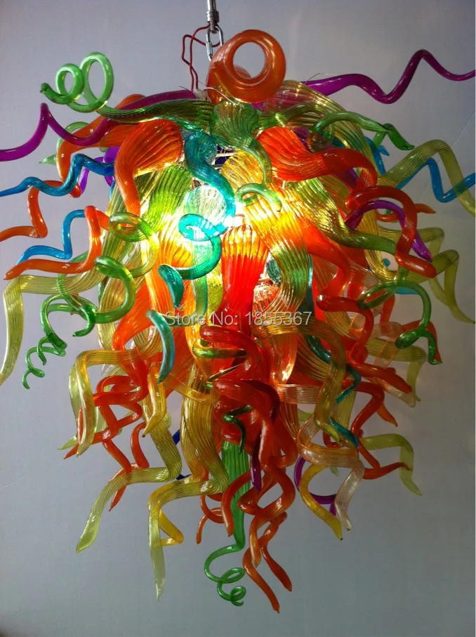 

Best Selling Fancy Colorful Glass Lamp Modern Chandelier Lighting