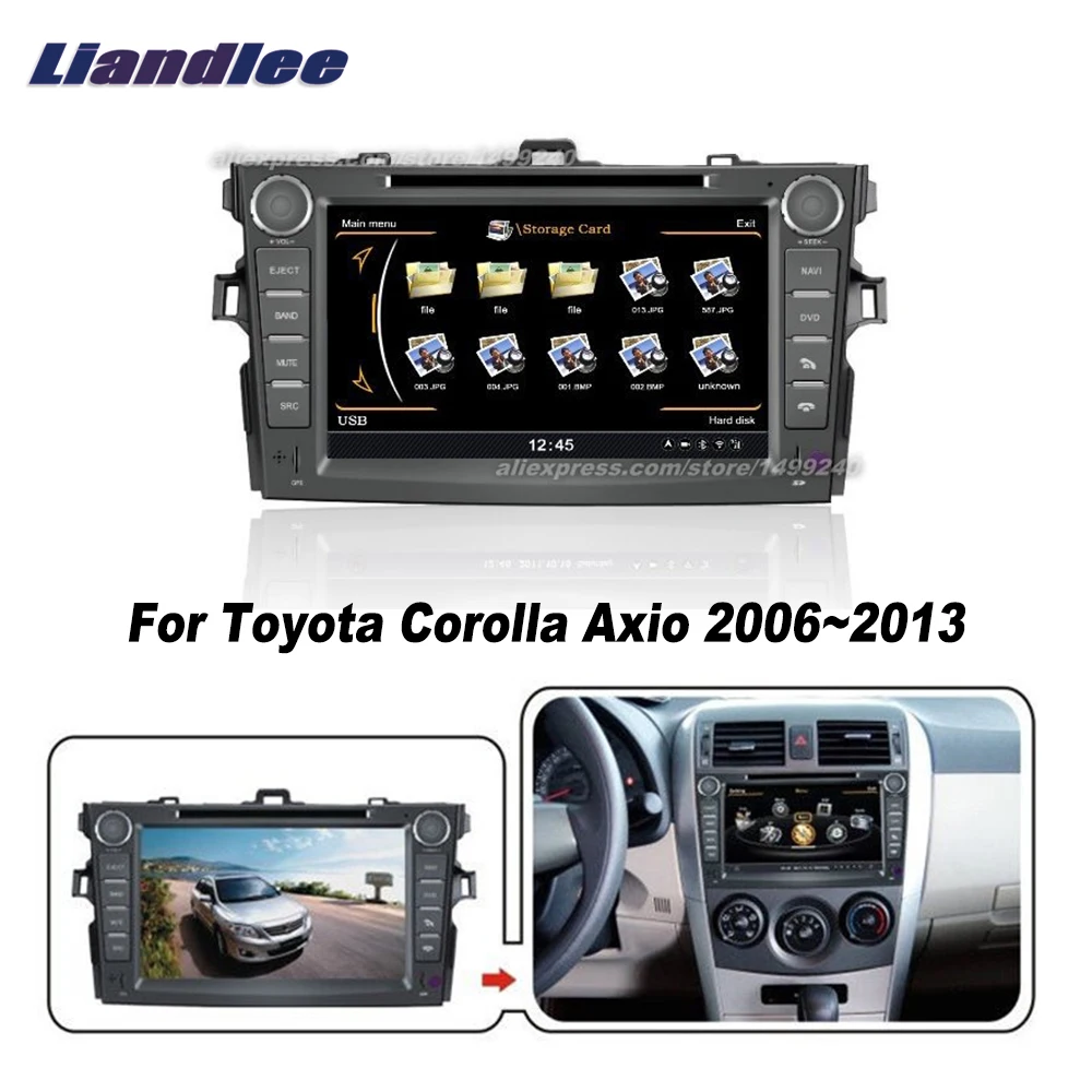 Liandlee для Toyota Corolla Axio 2006~ 2013 автомобильный Android радио CD dvd-плеер gps NAVI карты HD Сенсорный Стерео медиа ТВ Мультимедиа