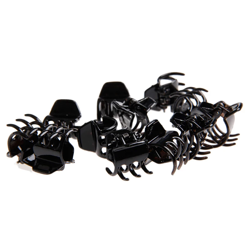 12 шт. черный женский мини зажим для волос|hair claw|mini hair clawsclaws clip clamp |