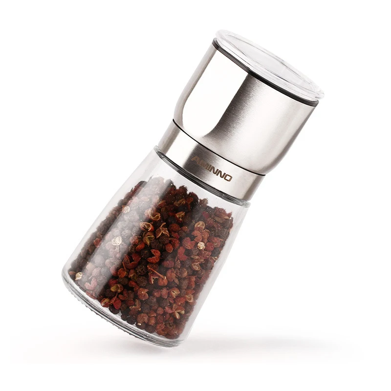 Высокое качество стекла мельница для перца Slim Fit spice соль перец Grinder кухонные